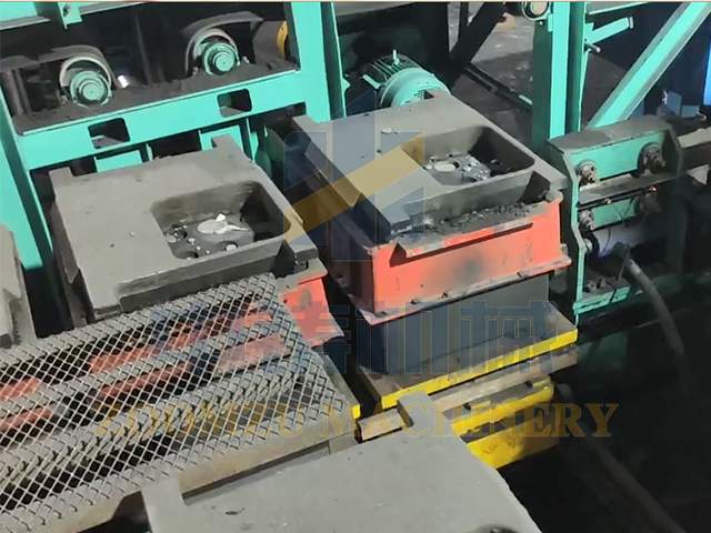 The working process of fully automatic molding machine and molding line