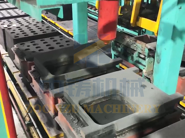 Automatic horizontal green sand casting molding equipment for making grey iron-zoomzu